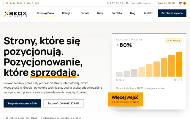 Strona internetowa Xseox Marketing Adam Kwiatkowski